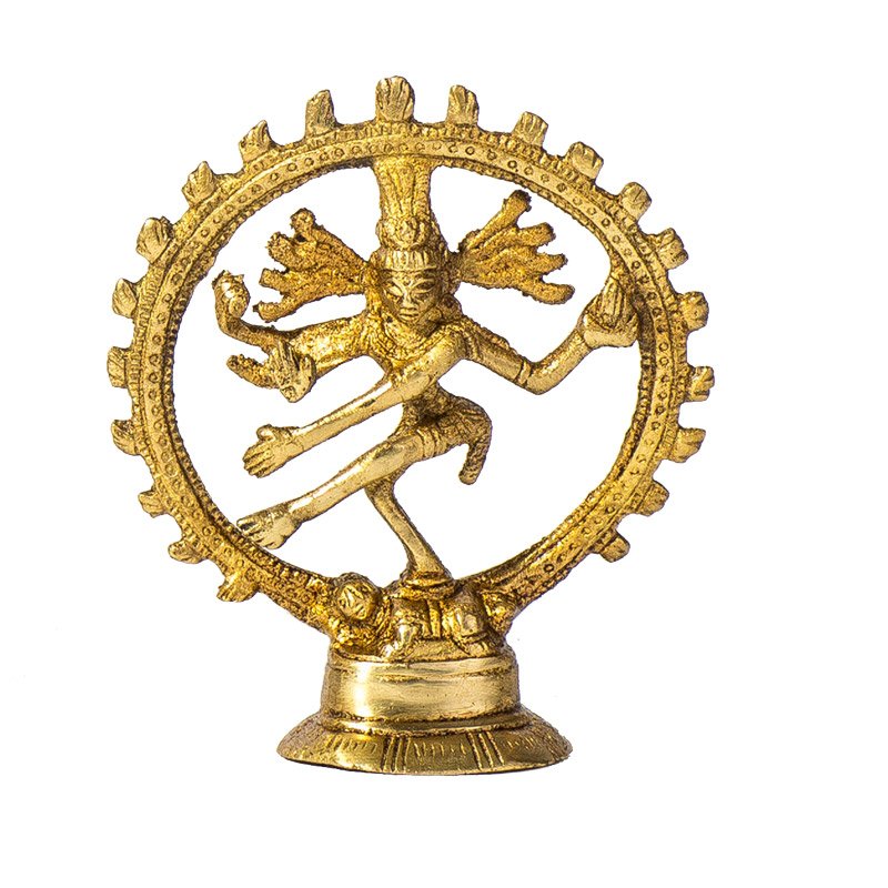 Natraj - der tanzende Shiva aus Messing ca. 10 cm